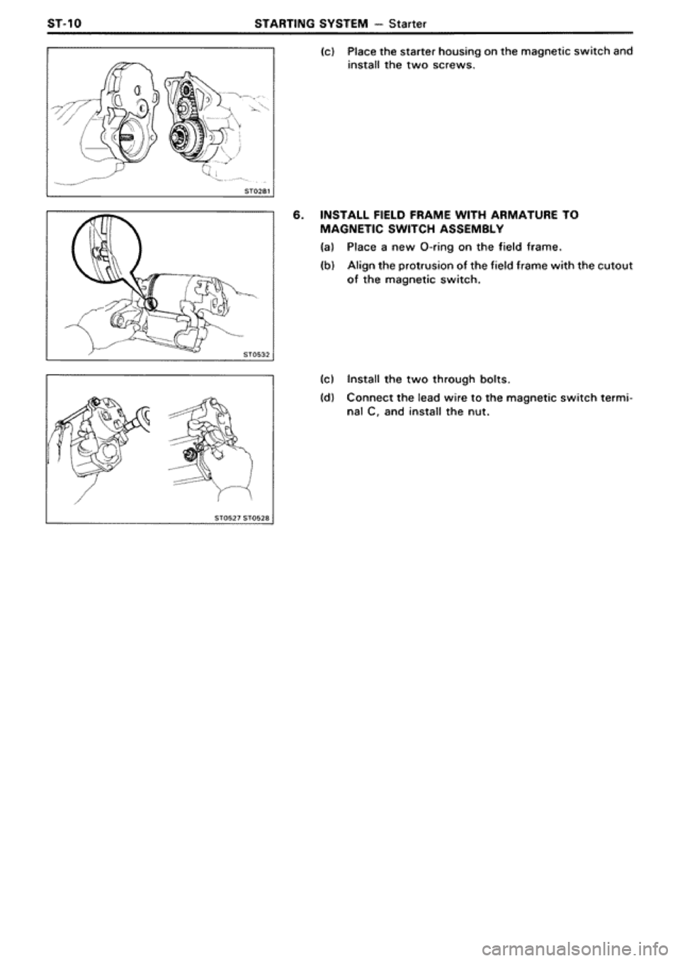 TOYOTA SUPRA 1990 3.G Workshop Manual 