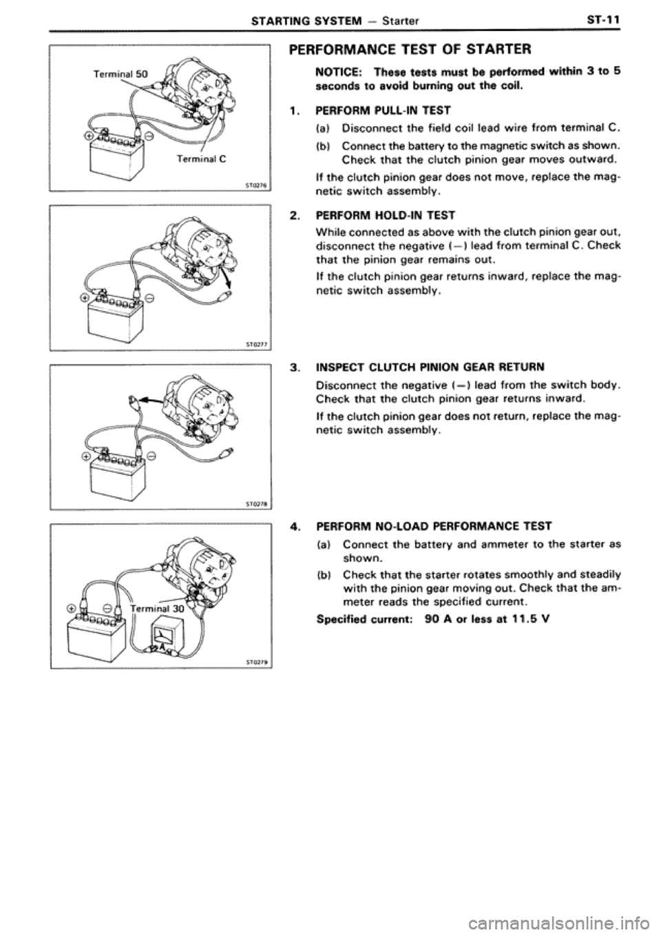 TOYOTA SUPRA 1990 3.G Workshop Manual 
