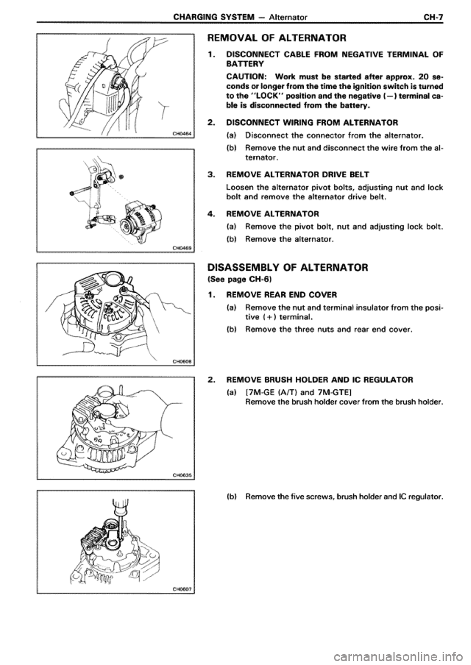 TOYOTA SUPRA 1990 3.G Workshop Manual 