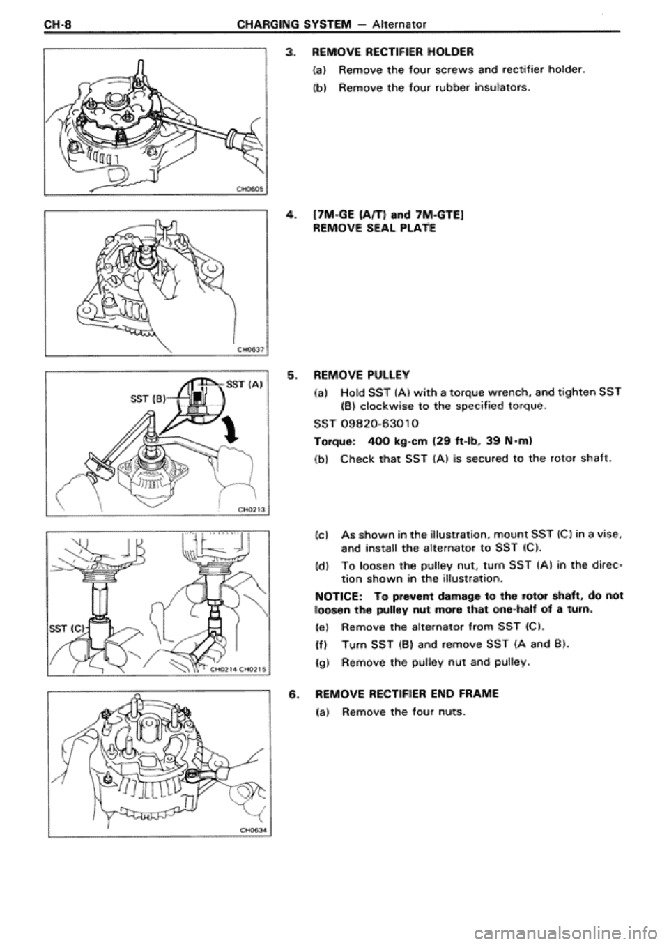 TOYOTA SUPRA 1990 3.G Workshop Manual 