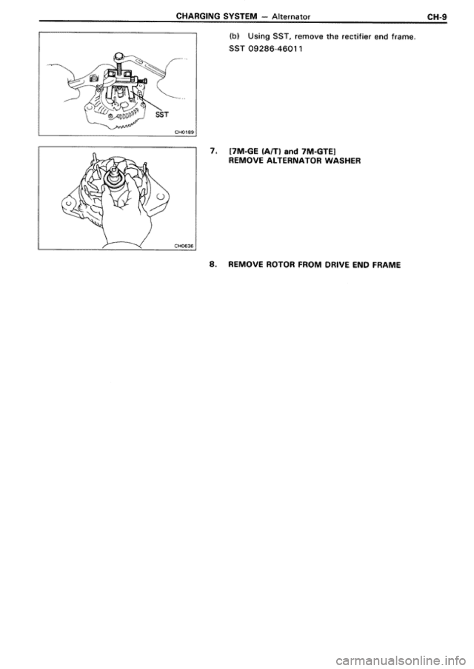 TOYOTA SUPRA 1990 3.G Workshop Manual 