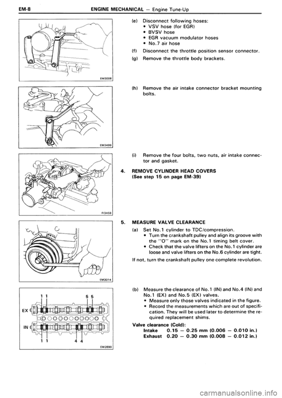 TOYOTA SUPRA 1990 3.G Workshop Manual 