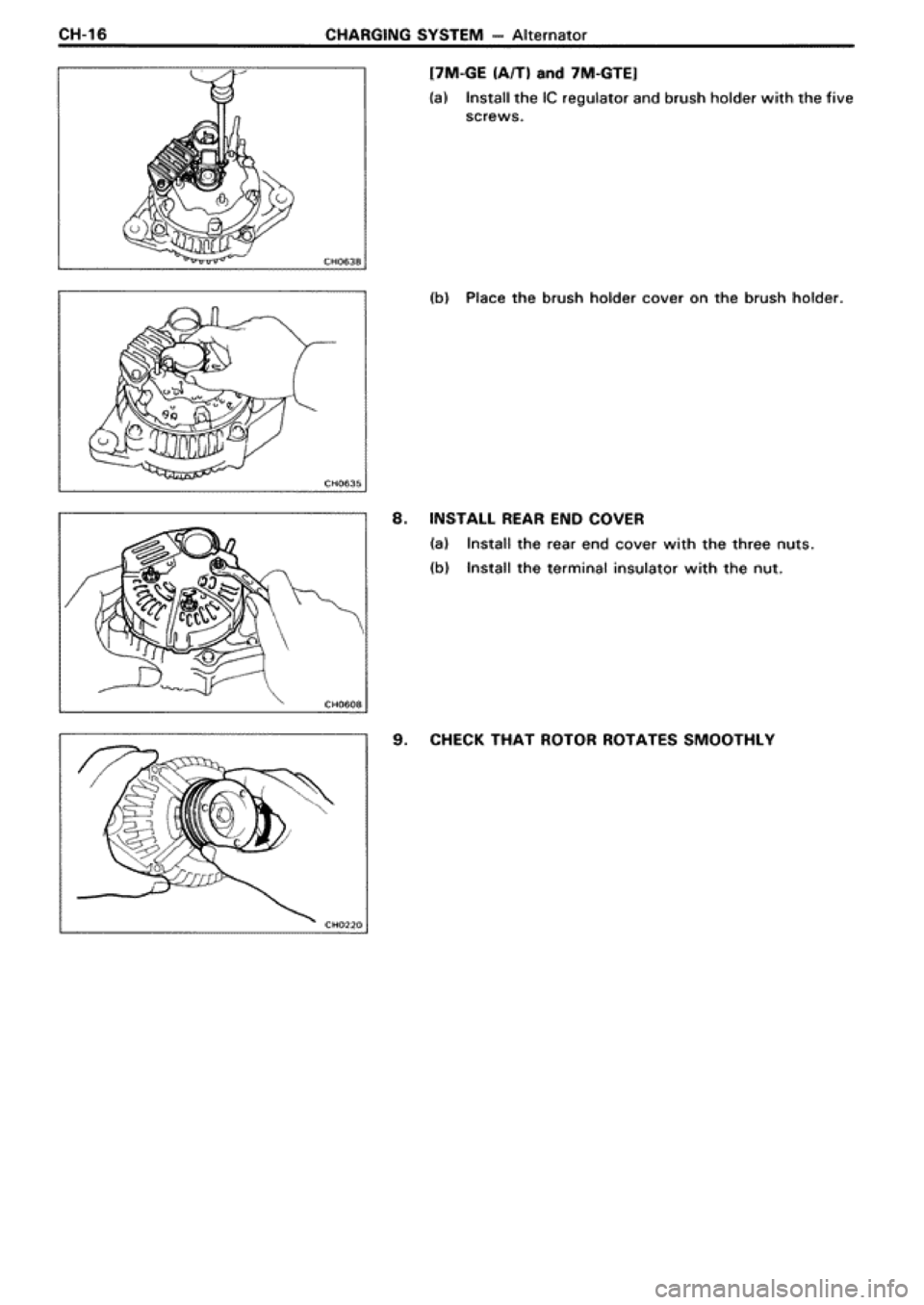 TOYOTA SUPRA 1990 3.G Workshop Manual 