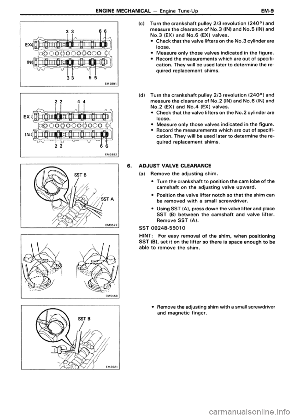 TOYOTA SUPRA 1990 3.G Workshop Manual 