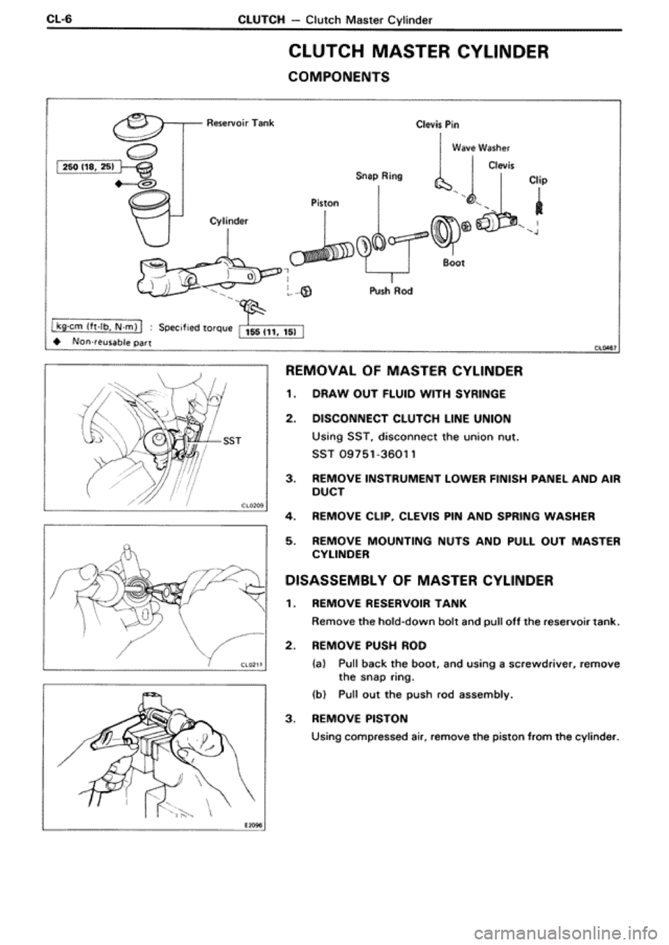 TOYOTA SUPRA 1990 3.G Workshop Manual 