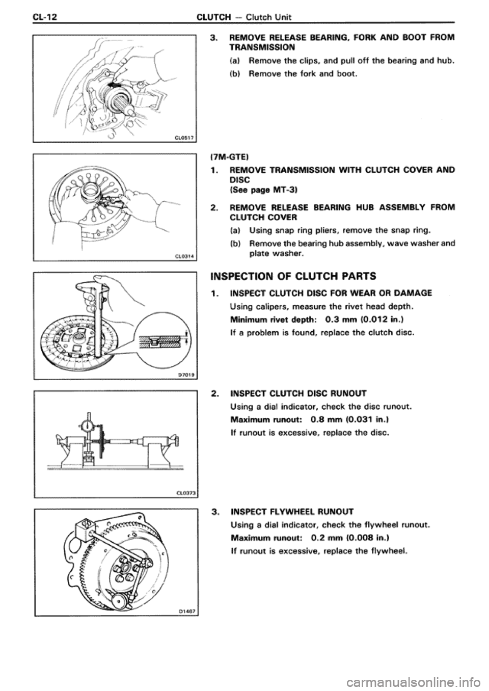 TOYOTA SUPRA 1990 3.G Workshop Manual 