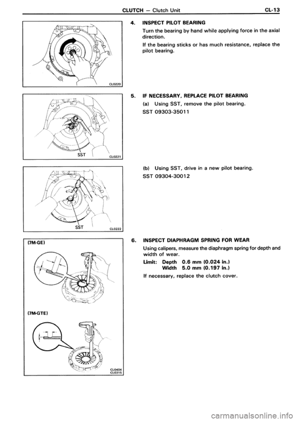 TOYOTA SUPRA 1990 3.G Workshop Manual 