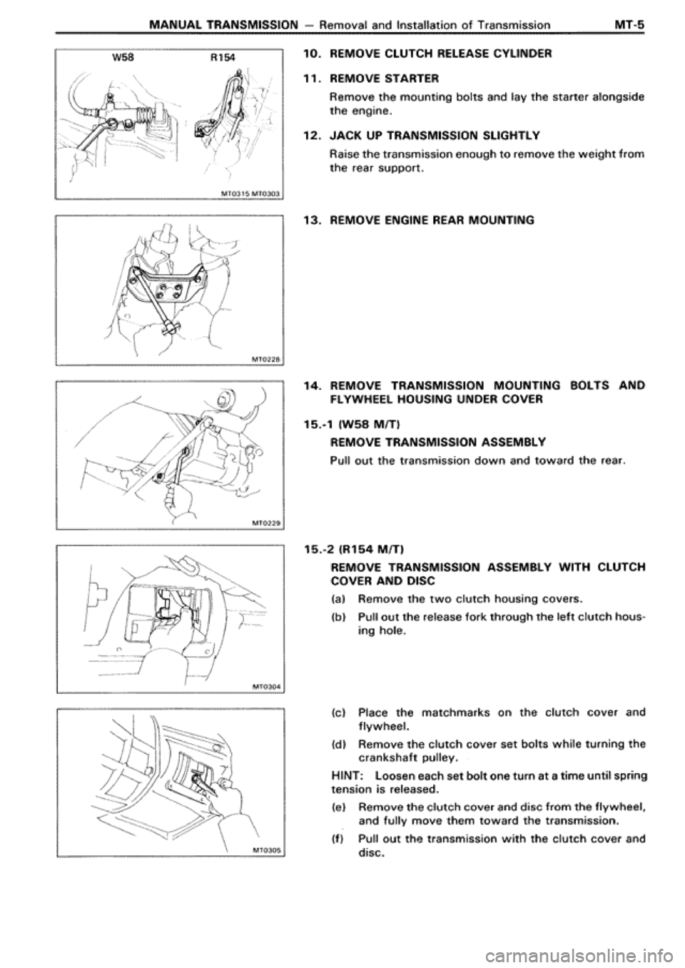 TOYOTA SUPRA 1990 3.G Workshop Manual 