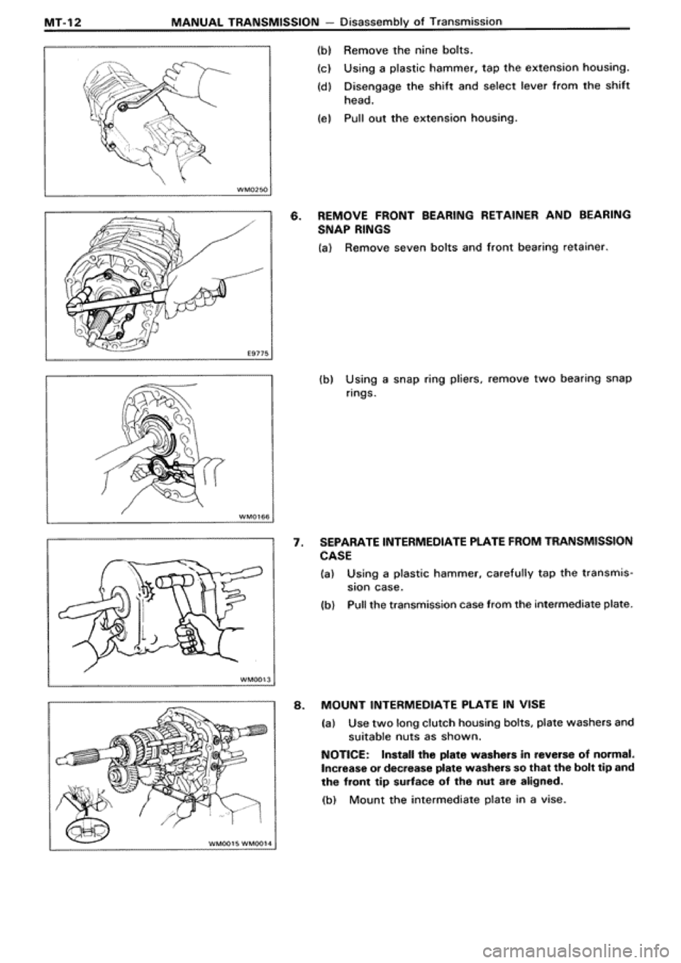 TOYOTA SUPRA 1990 3.G Workshop Manual 