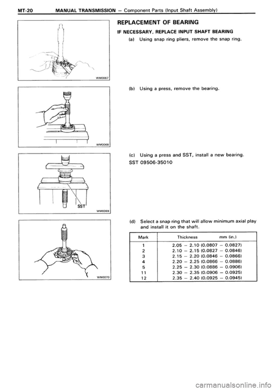 TOYOTA SUPRA 1990 3.G Workshop Manual 