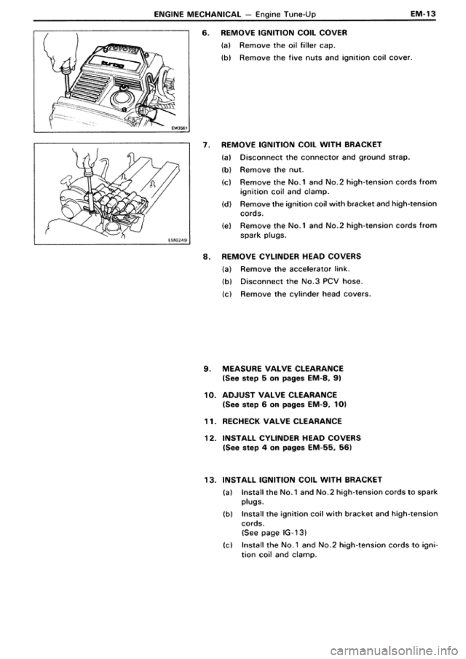 TOYOTA SUPRA 1990 3.G Workshop Manual 