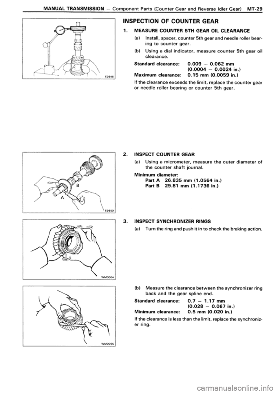 TOYOTA SUPRA 1990 3.G Workshop Manual 