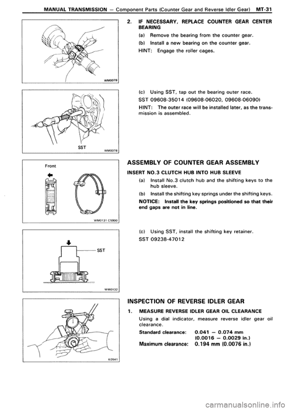 TOYOTA SUPRA 1990 3.G Workshop Manual 