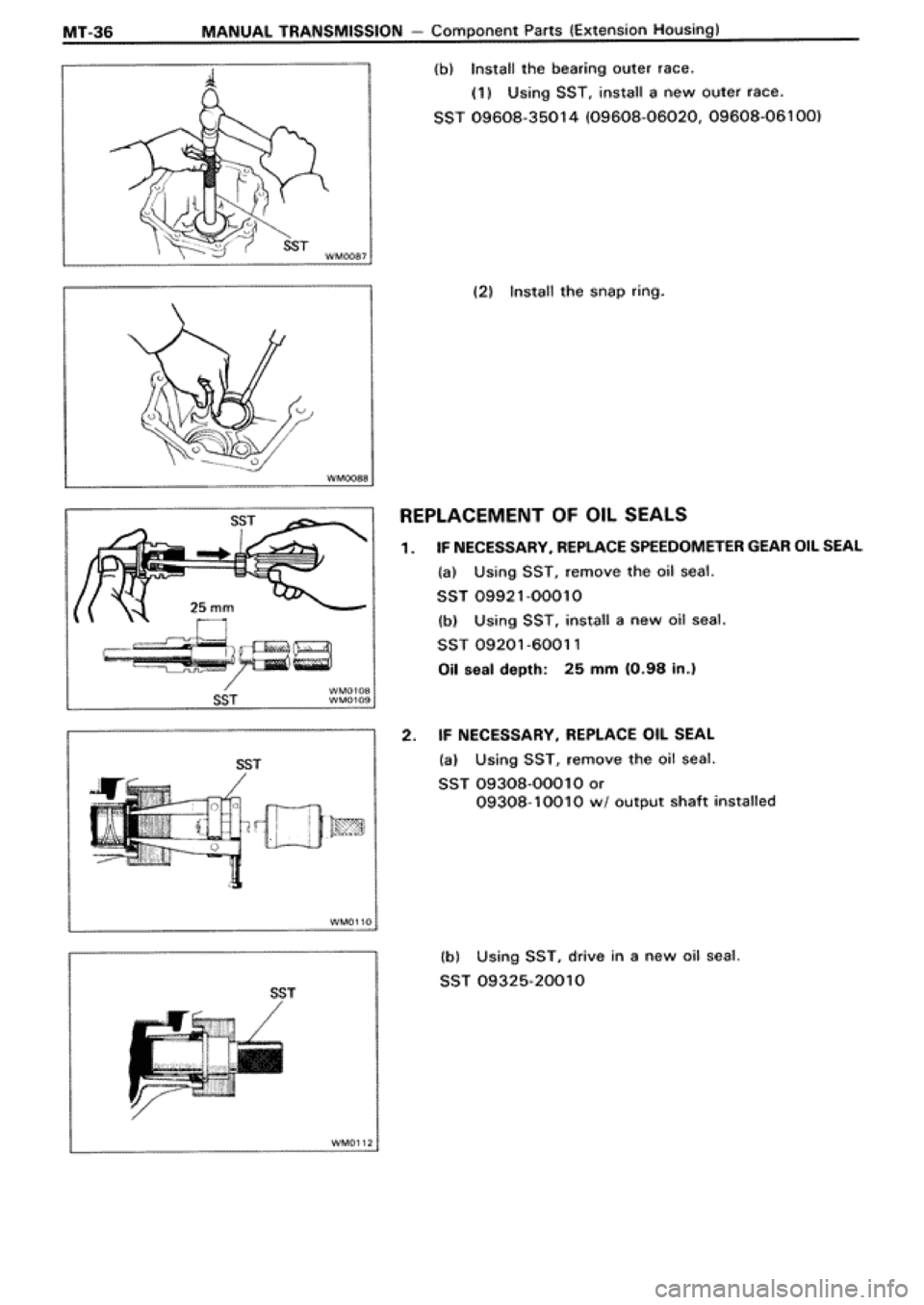 TOYOTA SUPRA 1990 3.G Workshop Manual 