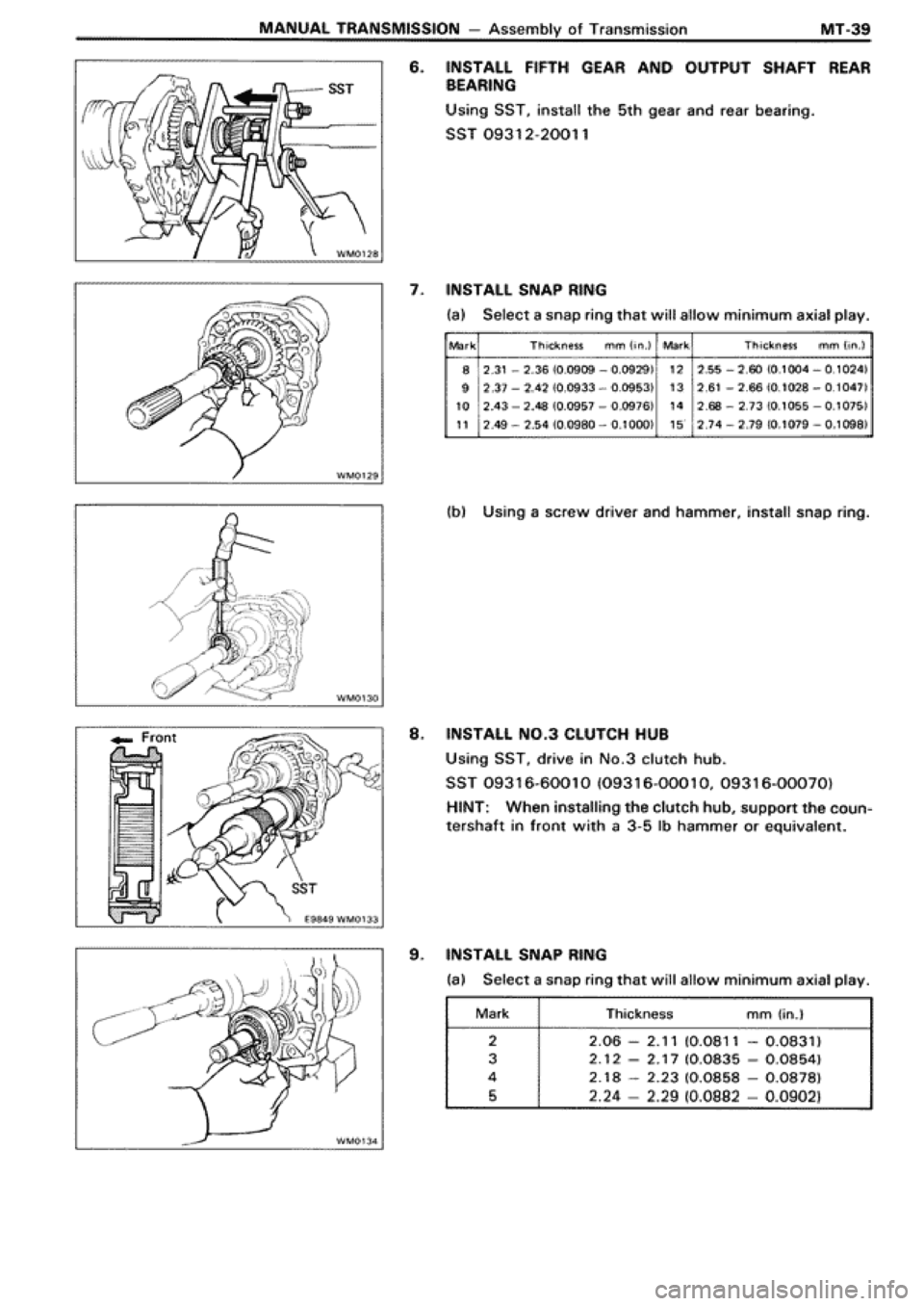 TOYOTA SUPRA 1990 3.G Workshop Manual 