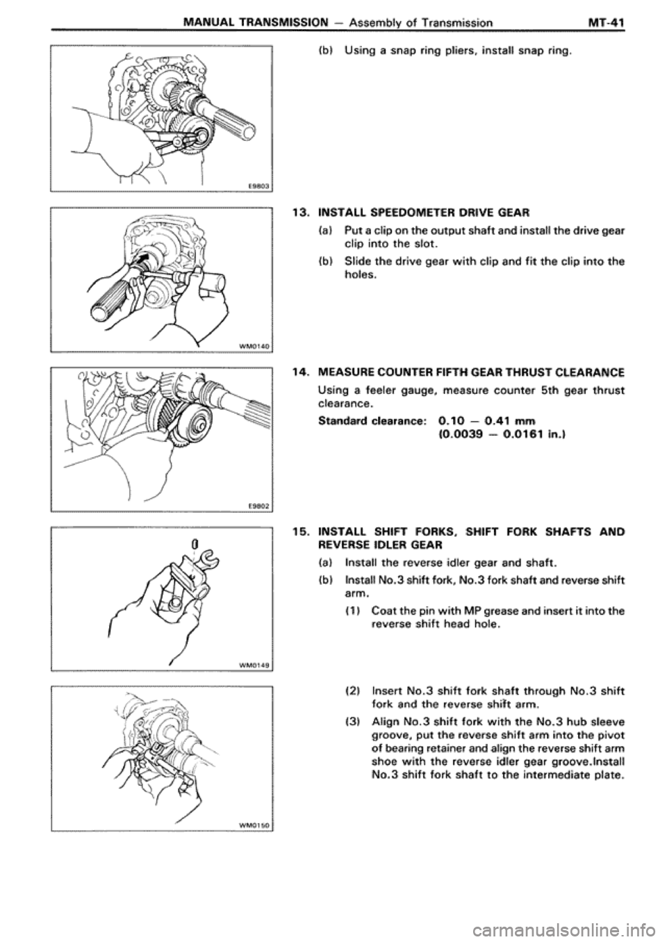 TOYOTA SUPRA 1990 3.G Workshop Manual 