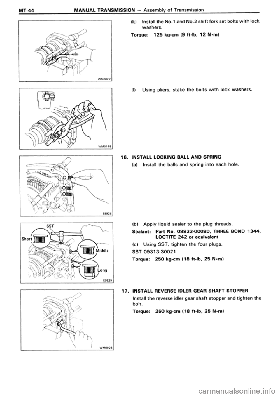 TOYOTA SUPRA 1990 3.G Workshop Manual 