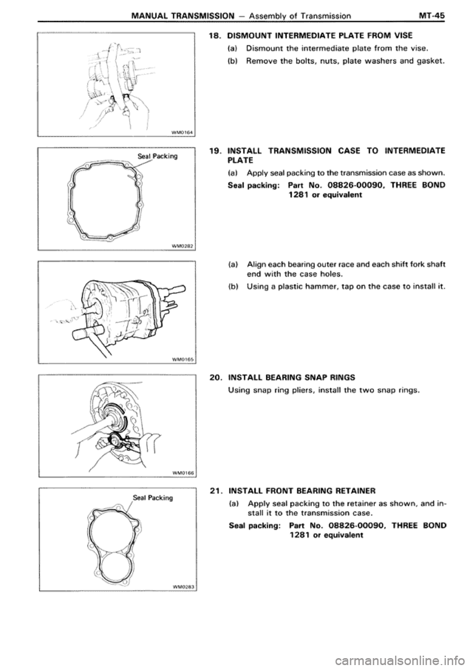TOYOTA SUPRA 1990 3.G Workshop Manual 