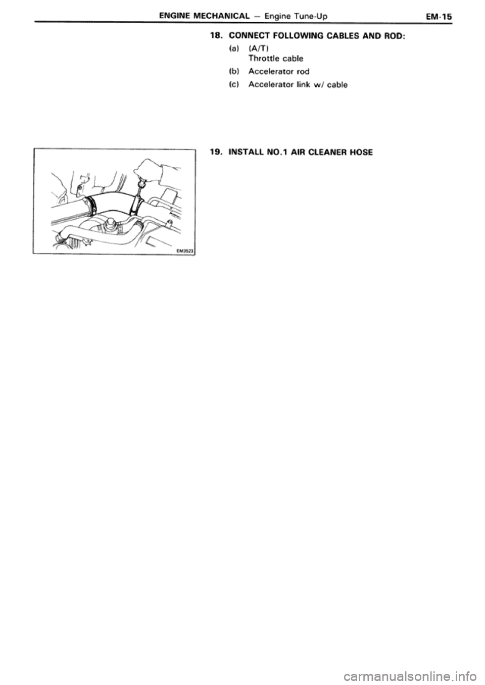 TOYOTA SUPRA 1990 3.G Workshop Manual 