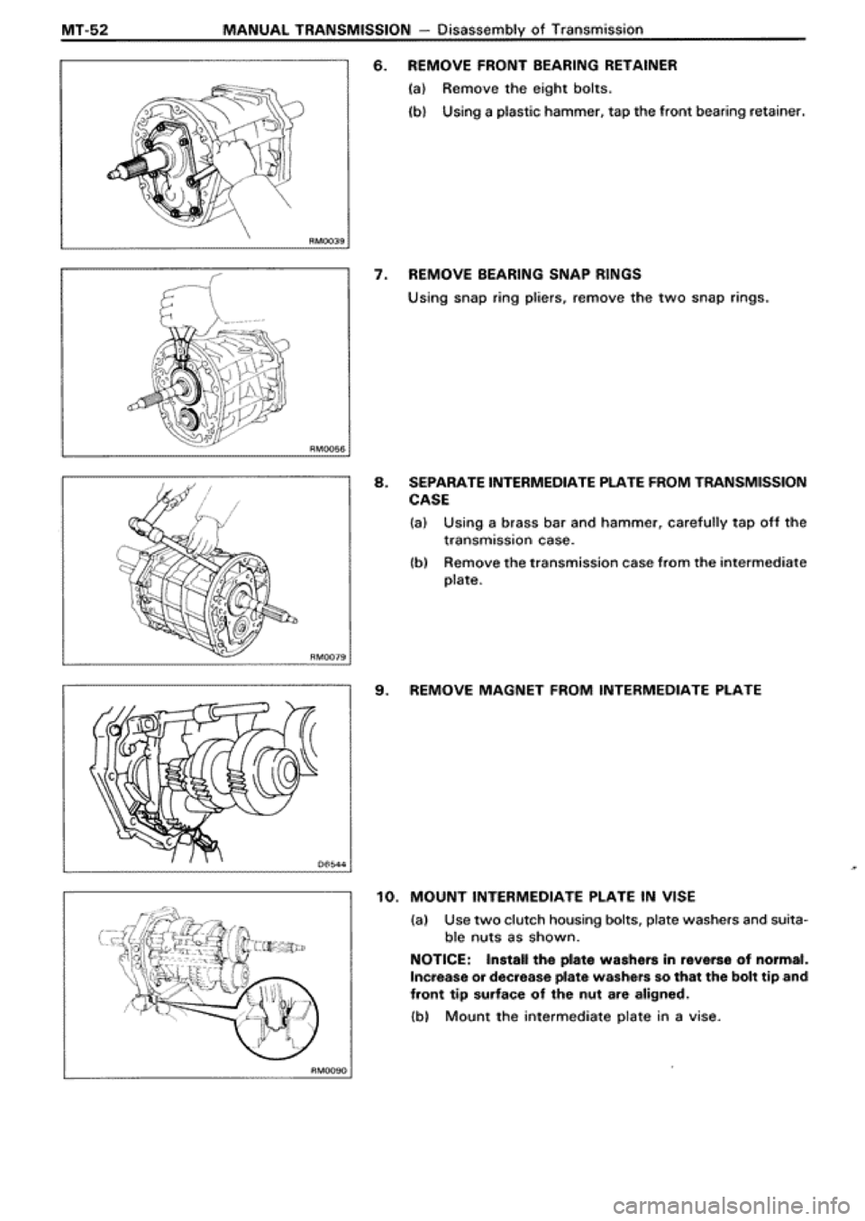TOYOTA SUPRA 1990 3.G Workshop Manual 
