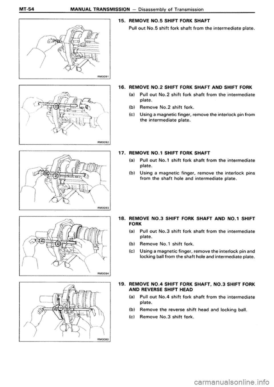 TOYOTA SUPRA 1990 3.G Workshop Manual 