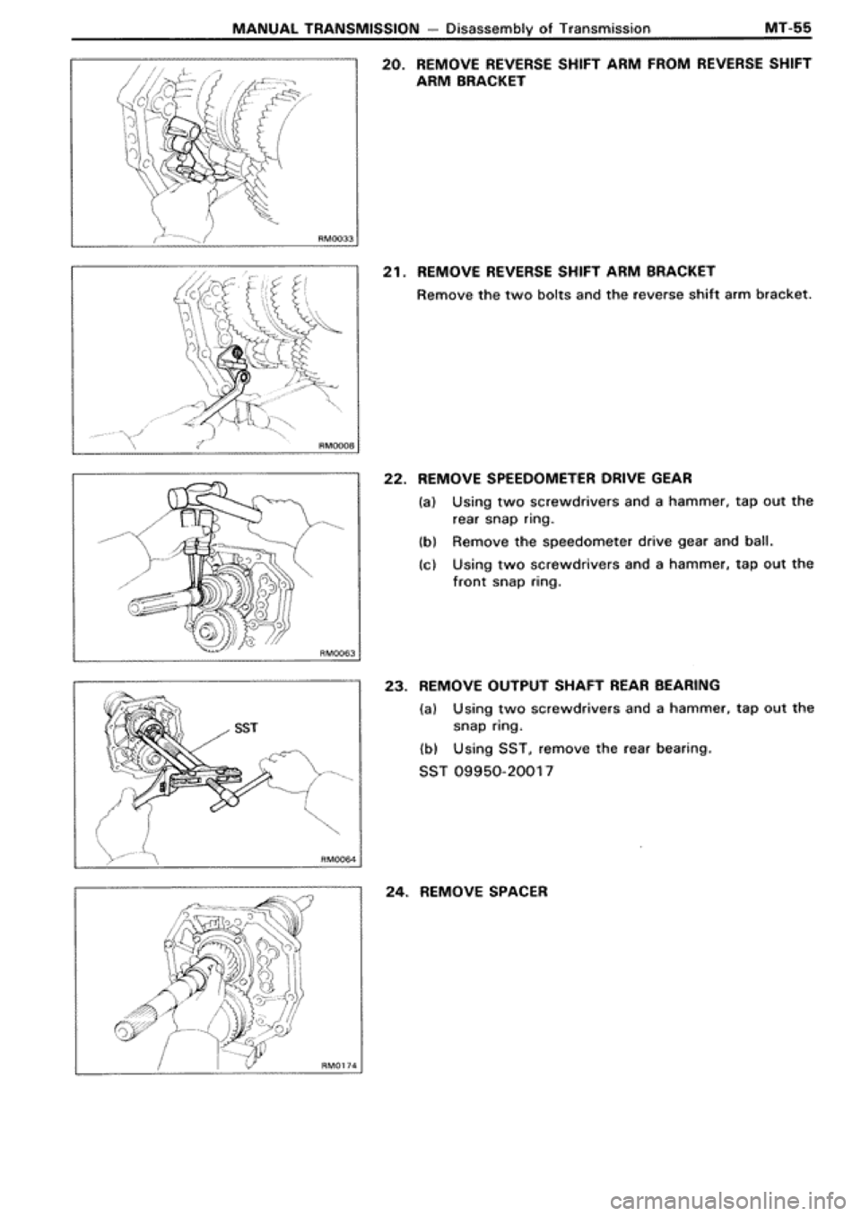 TOYOTA SUPRA 1990 3.G Workshop Manual 