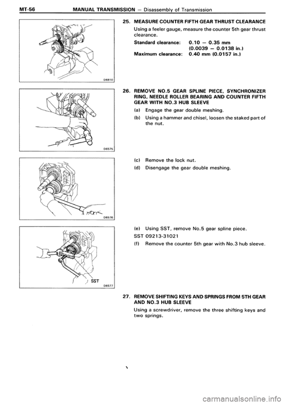 TOYOTA SUPRA 1990 3.G Workshop Manual 