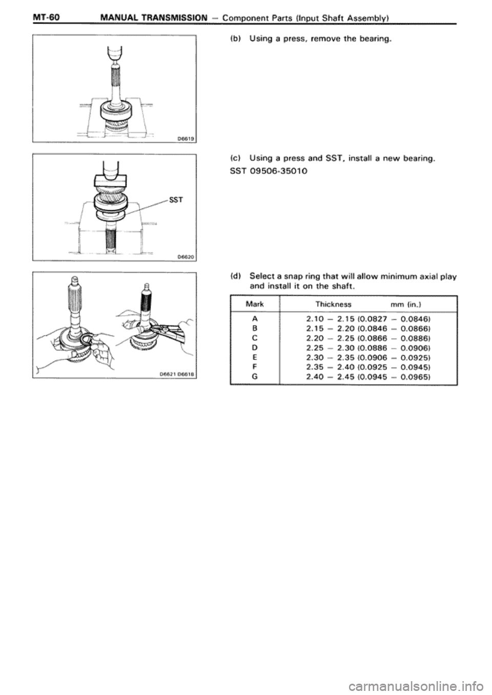 TOYOTA SUPRA 1990 3.G Workshop Manual 