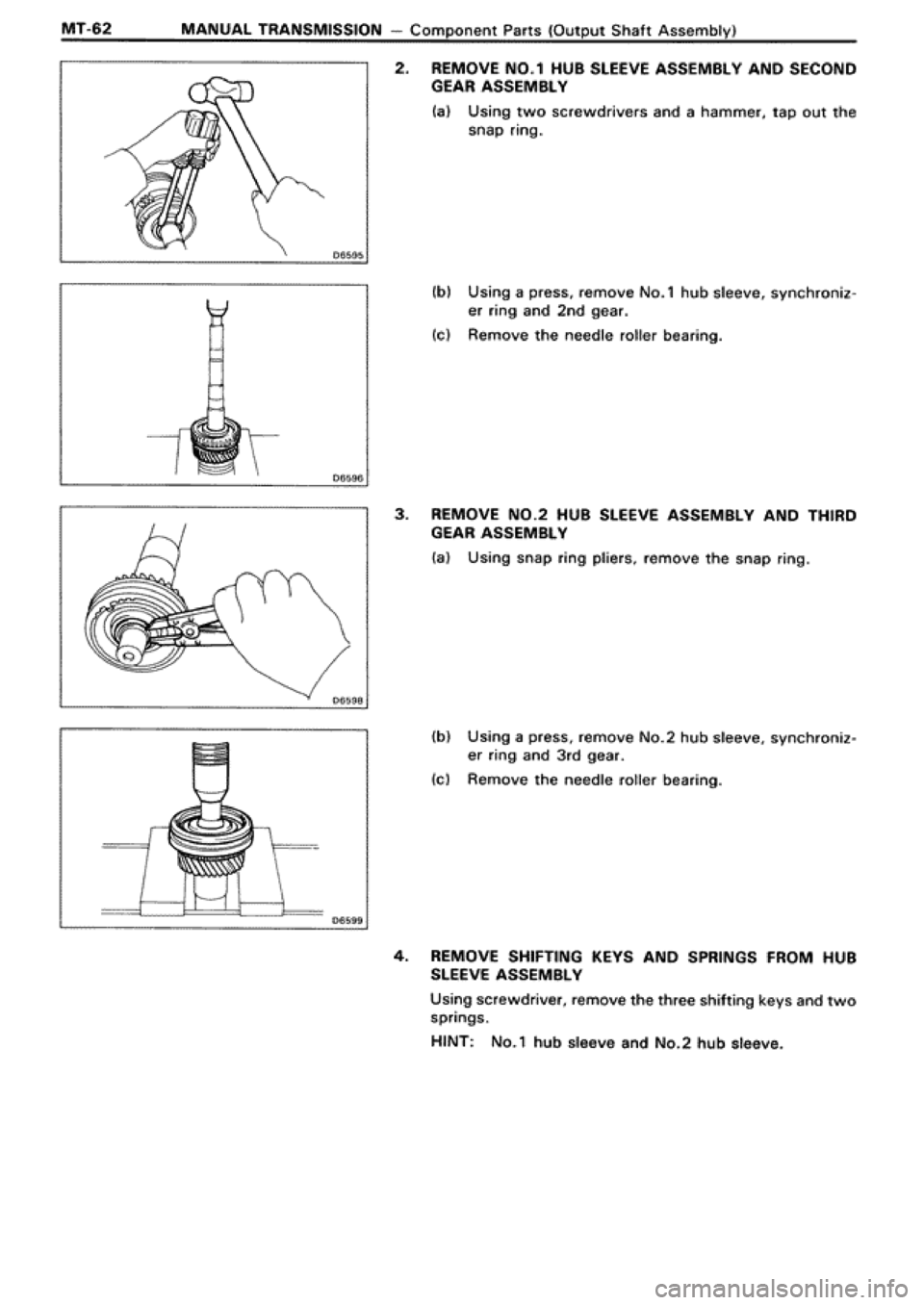TOYOTA SUPRA 1990 3.G Workshop Manual 