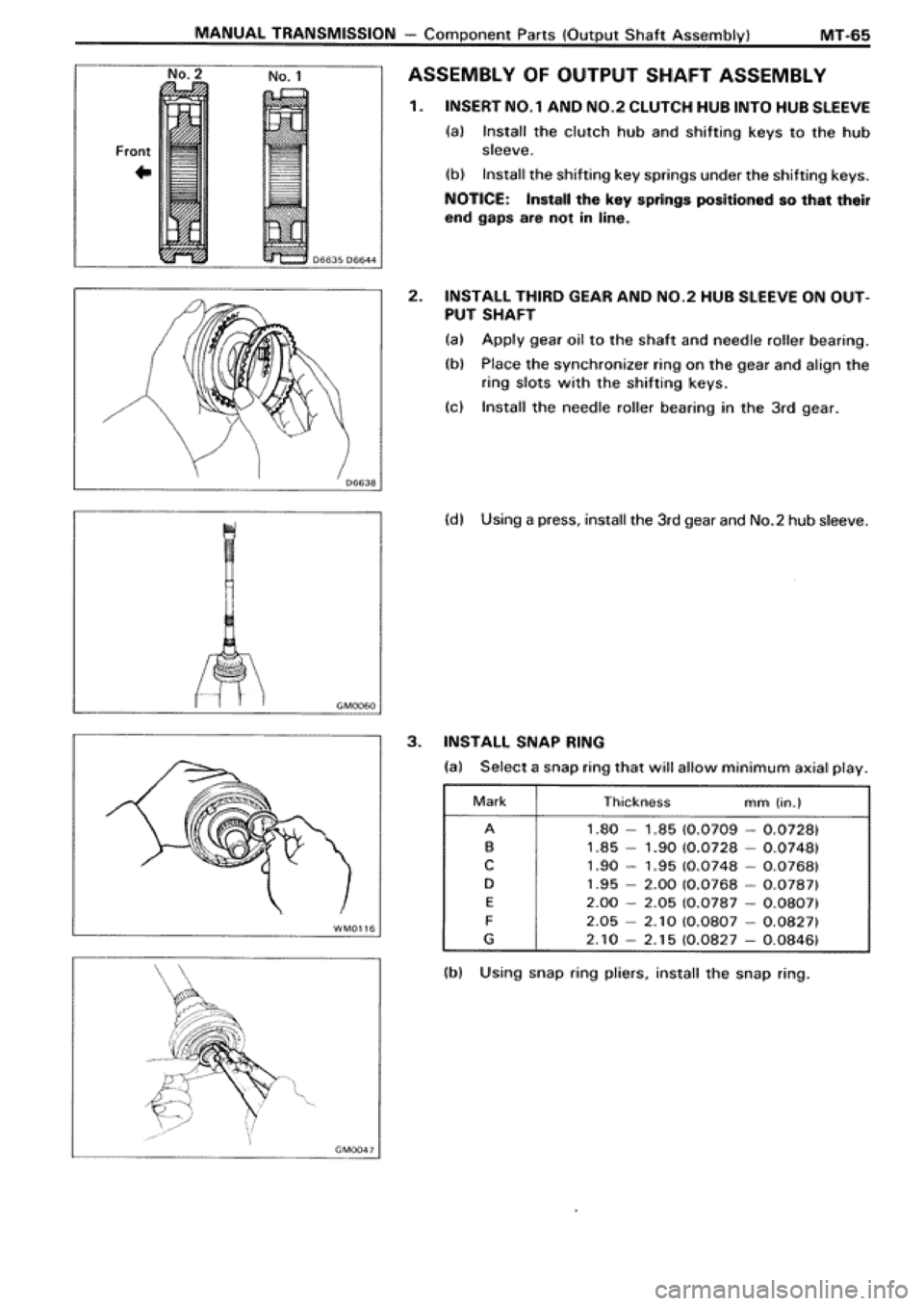 TOYOTA SUPRA 1990 3.G Workshop Manual 