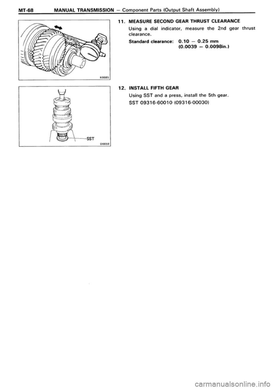 TOYOTA SUPRA 1990 3.G Workshop Manual 