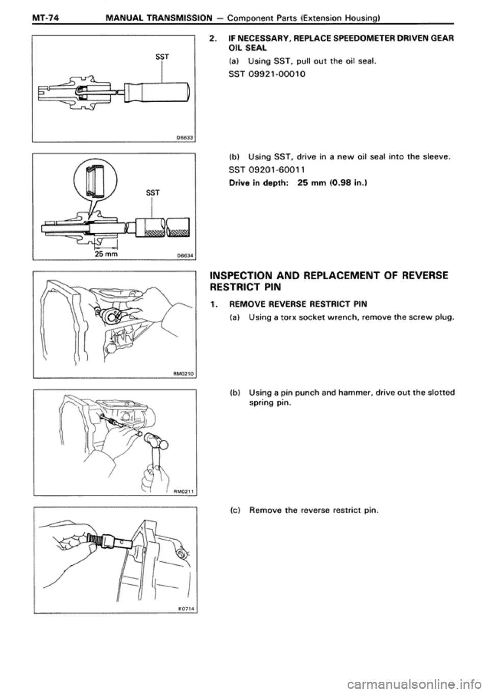 TOYOTA SUPRA 1990 3.G Workshop Manual 