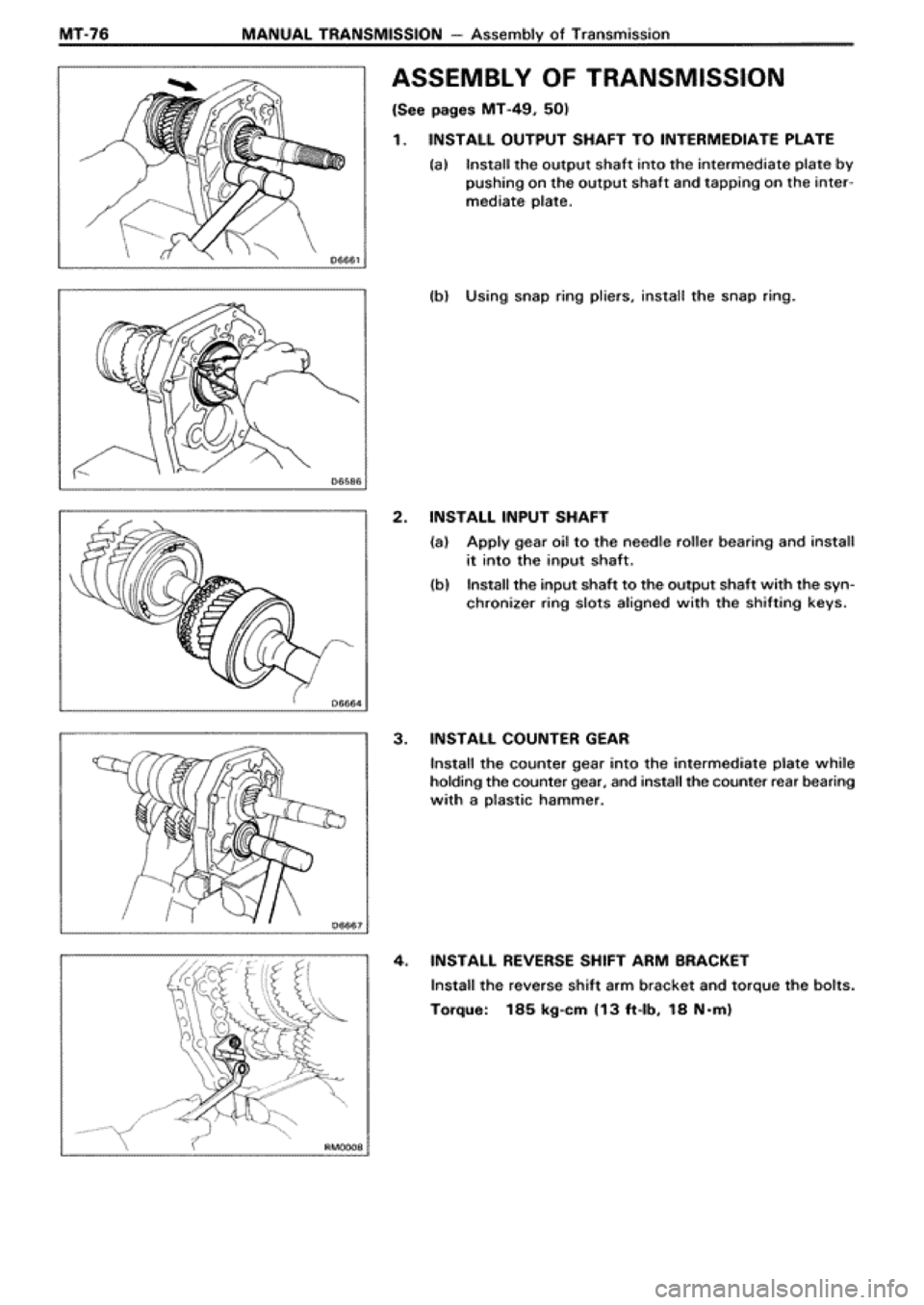 TOYOTA SUPRA 1990 3.G Workshop Manual 