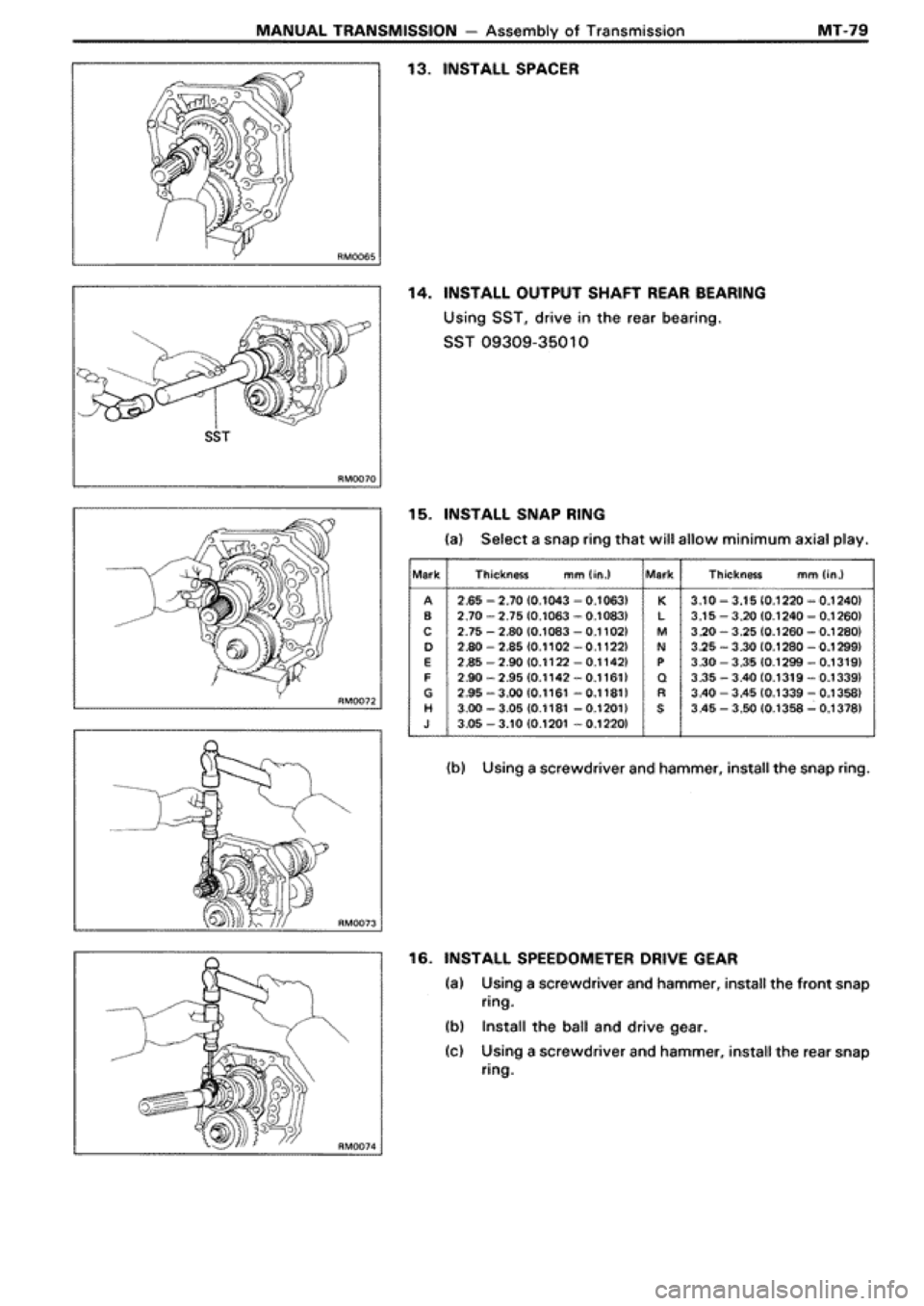 TOYOTA SUPRA 1990 3.G Workshop Manual 