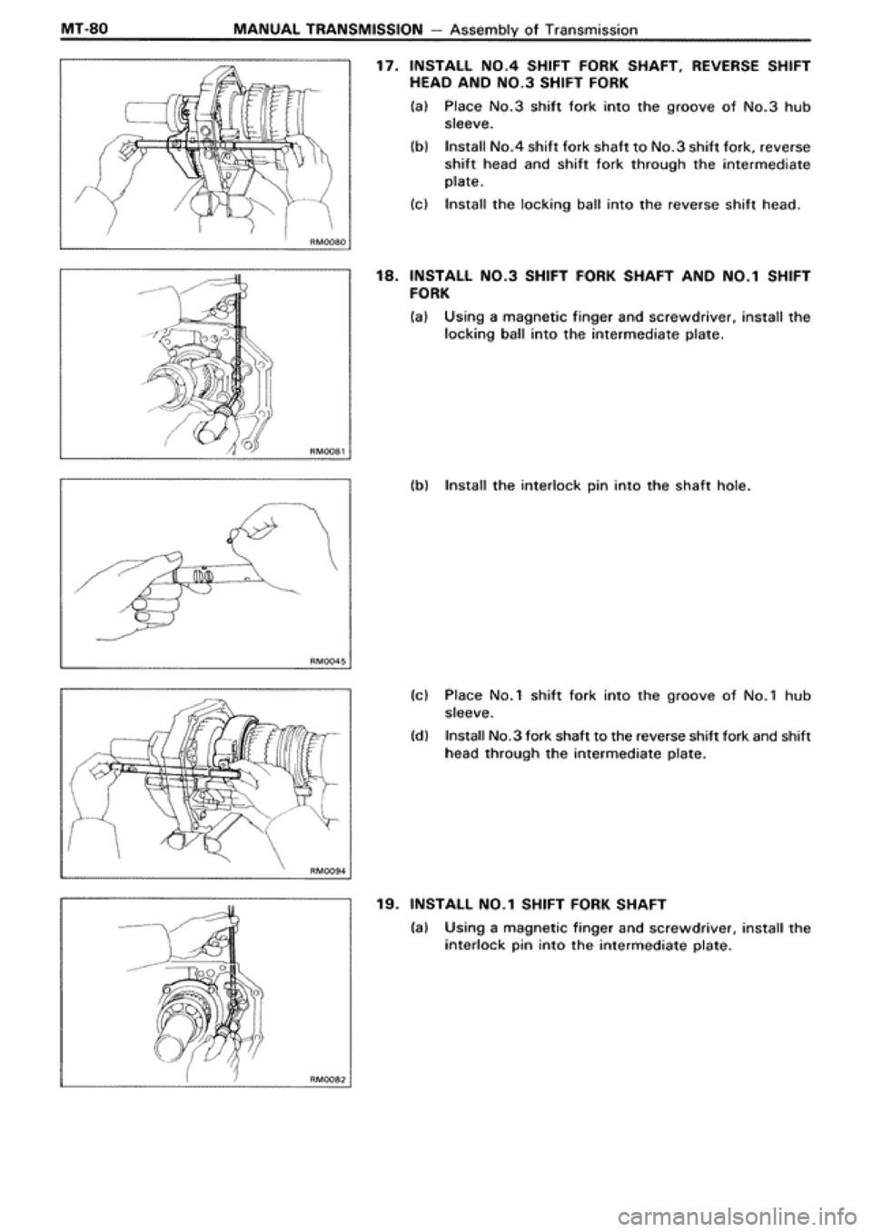 TOYOTA SUPRA 1990 3.G Workshop Manual 