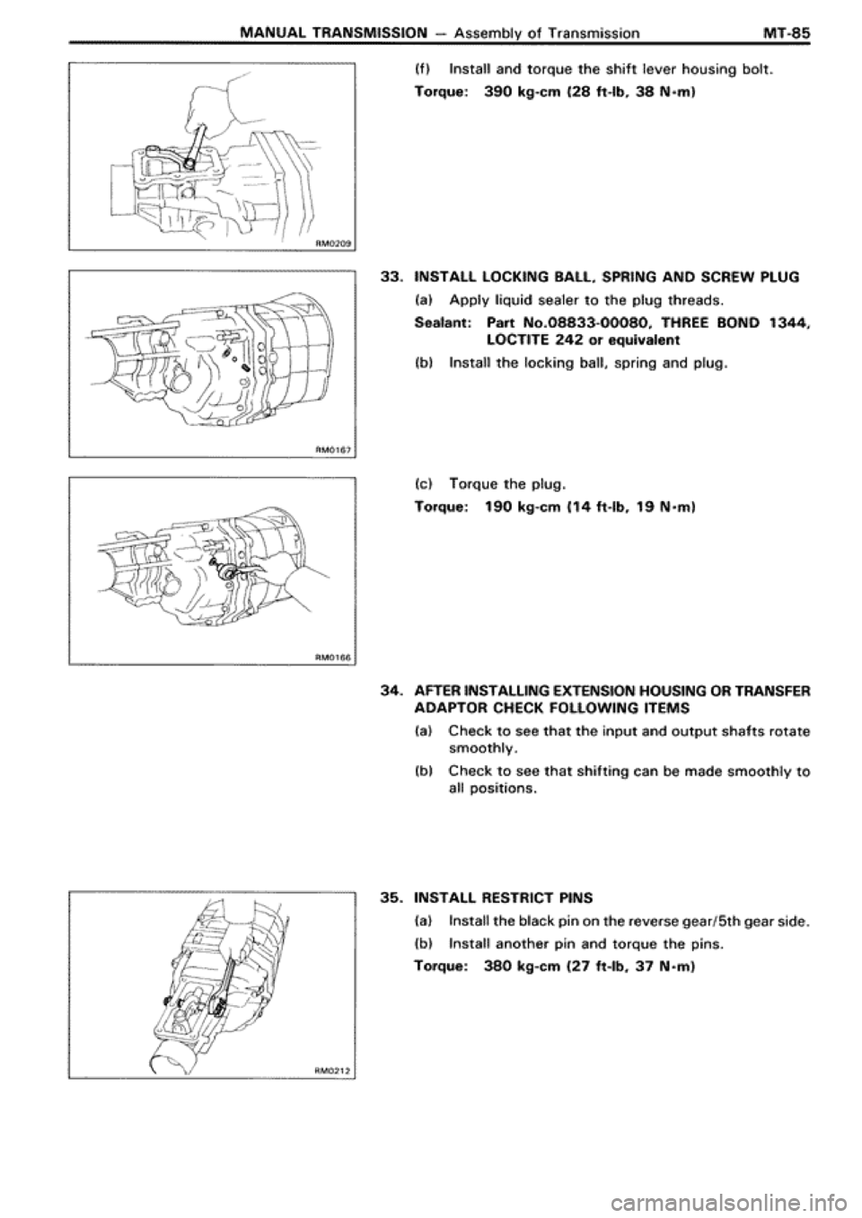 TOYOTA SUPRA 1990 3.G Workshop Manual 
