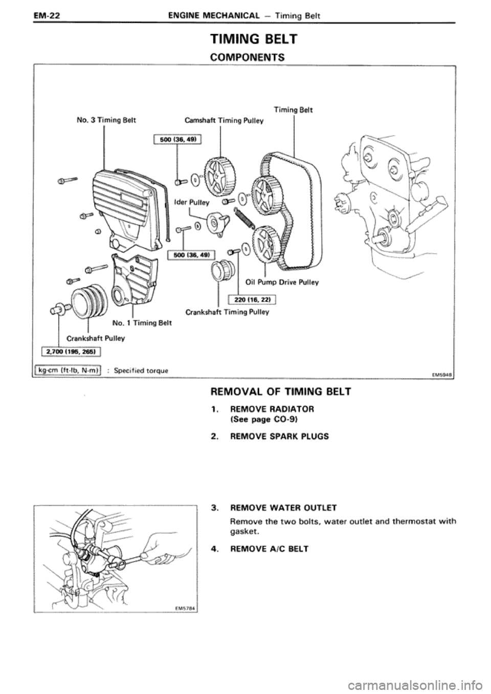 TOYOTA SUPRA 1990 3.G Workshop Manual 