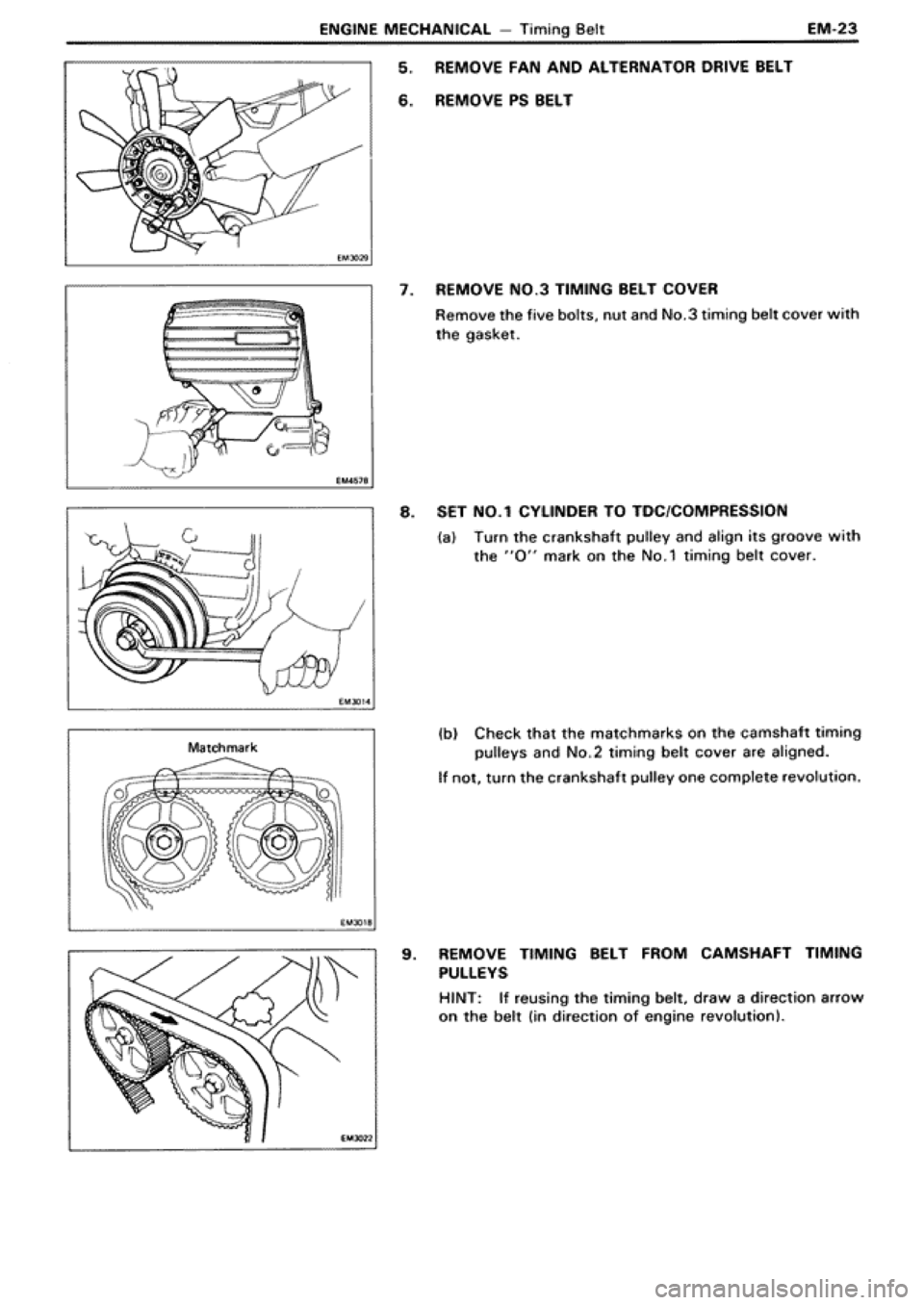 TOYOTA SUPRA 1990 3.G Workshop Manual 
