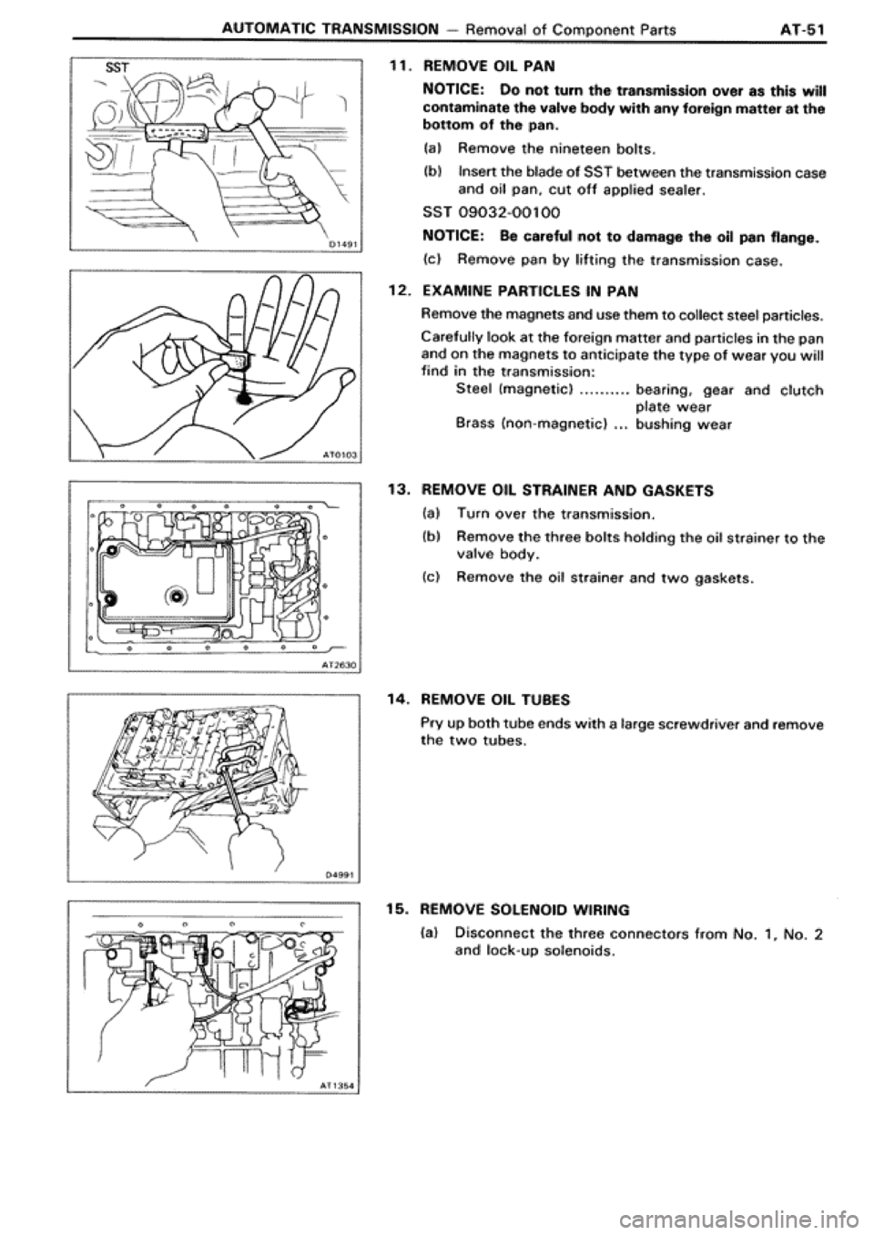 TOYOTA SUPRA 1990 3.G Workshop Manual 
