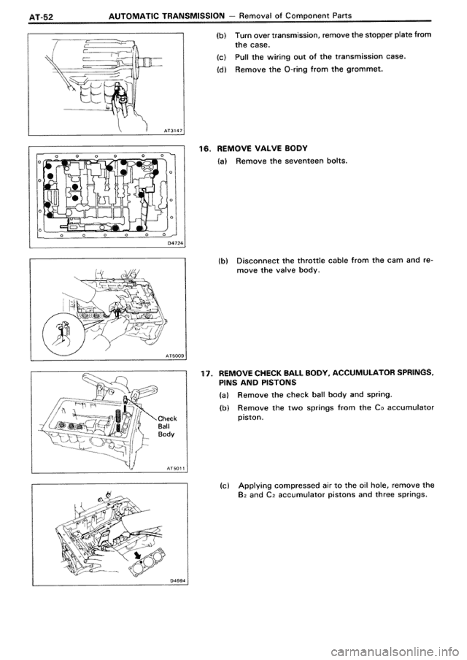 TOYOTA SUPRA 1990 3.G Workshop Manual 