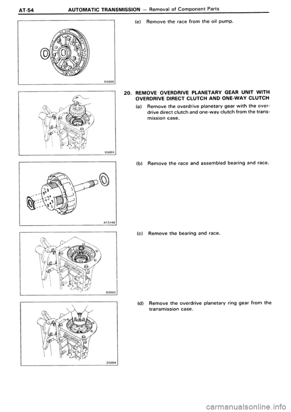 TOYOTA SUPRA 1990 3.G Workshop Manual 