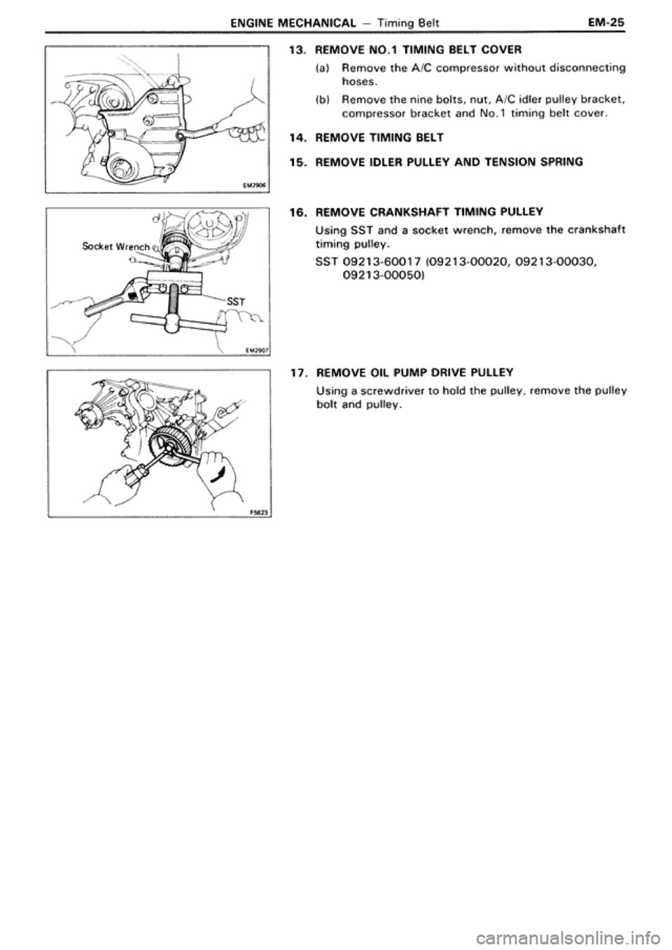 TOYOTA SUPRA 1990 3.G Workshop Manual 