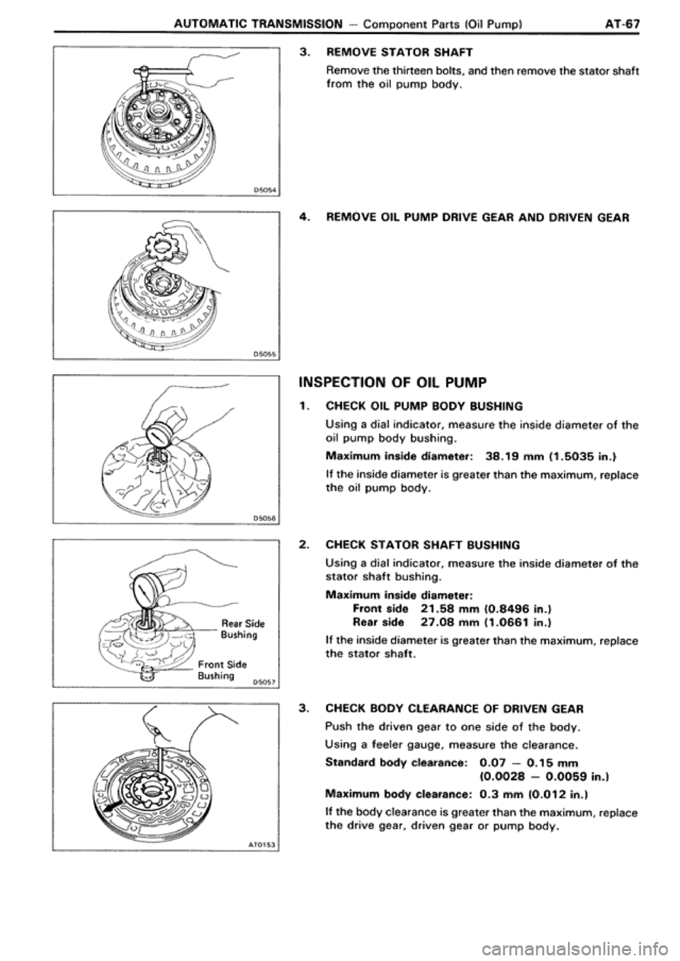 TOYOTA SUPRA 1990 3.G Workshop Manual 
