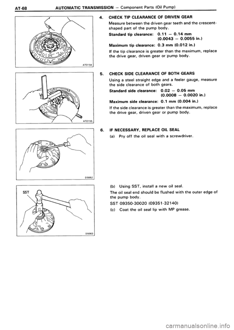 TOYOTA SUPRA 1990 3.G Workshop Manual 