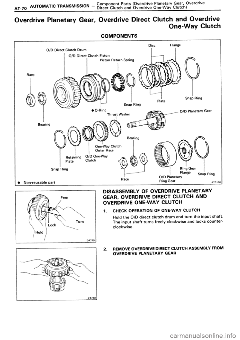 TOYOTA SUPRA 1990 3.G Workshop Manual 