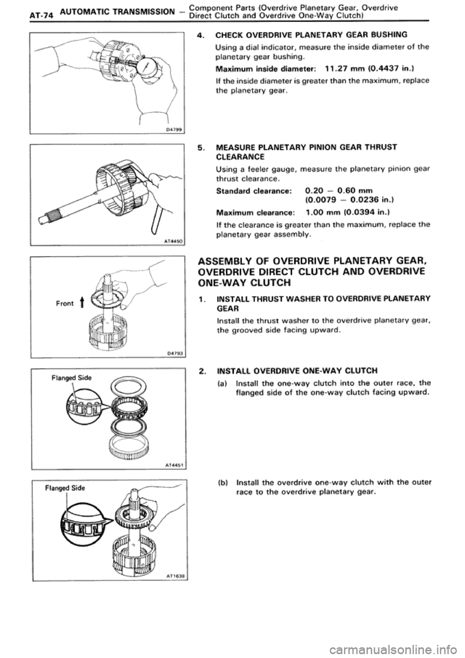 TOYOTA SUPRA 1990 3.G Workshop Manual 