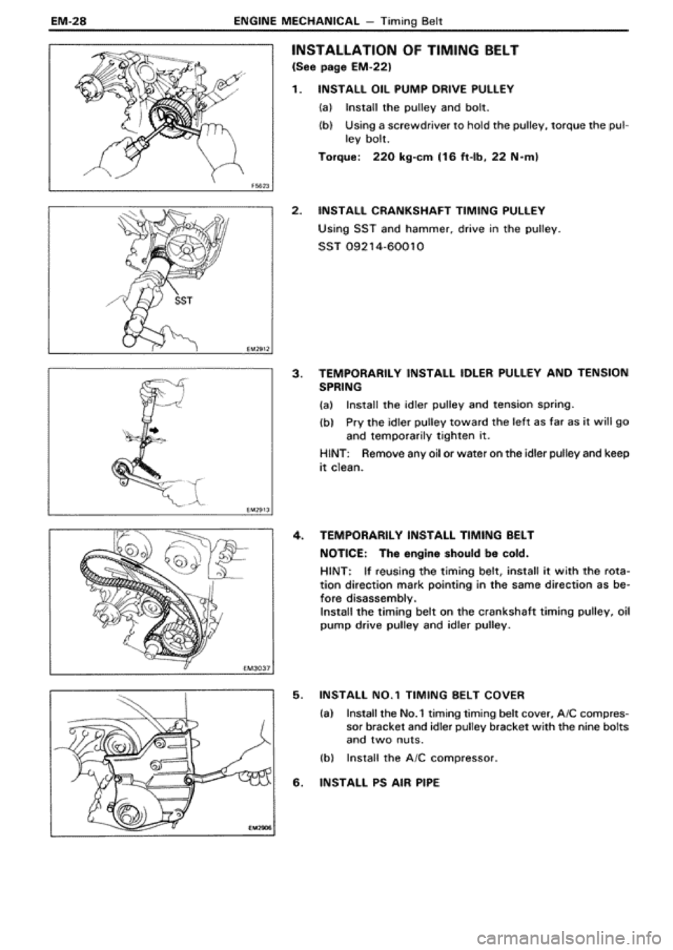 TOYOTA SUPRA 1990 3.G Workshop Manual 