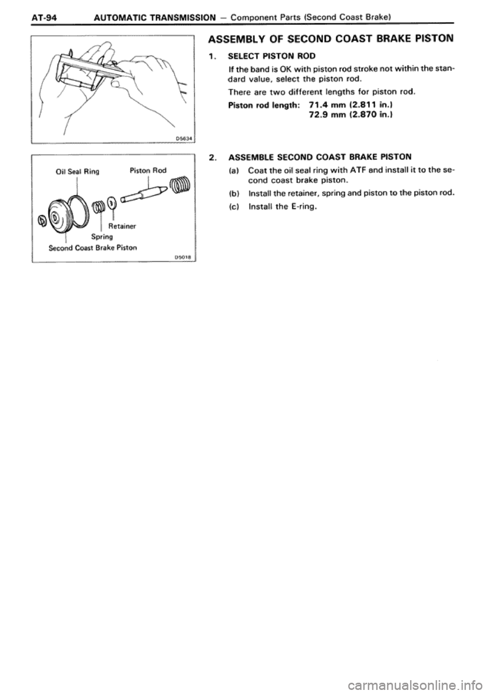TOYOTA SUPRA 1990 3.G Workshop Manual 