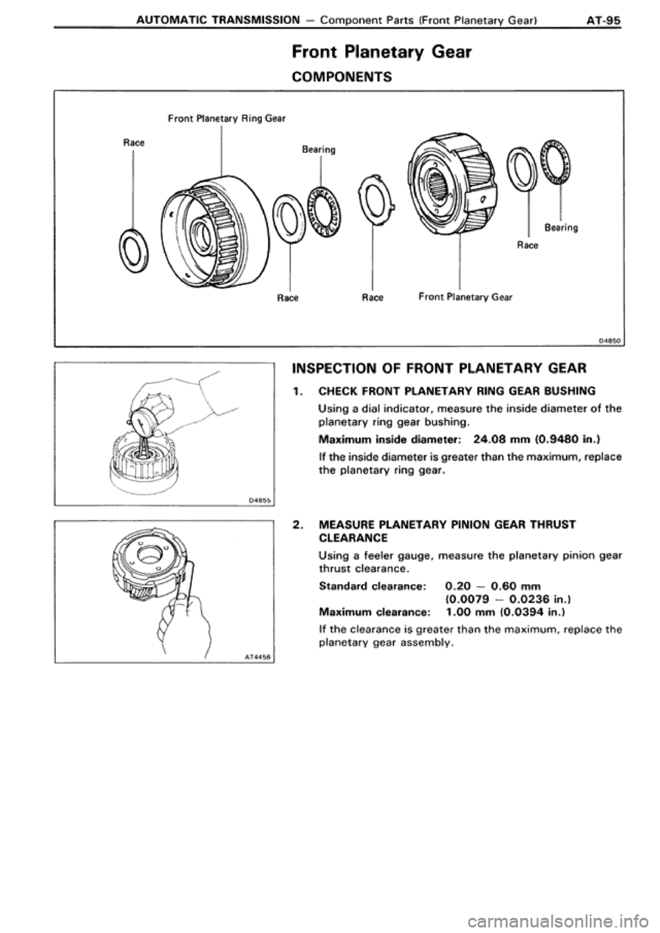 TOYOTA SUPRA 1990 3.G Workshop Manual 