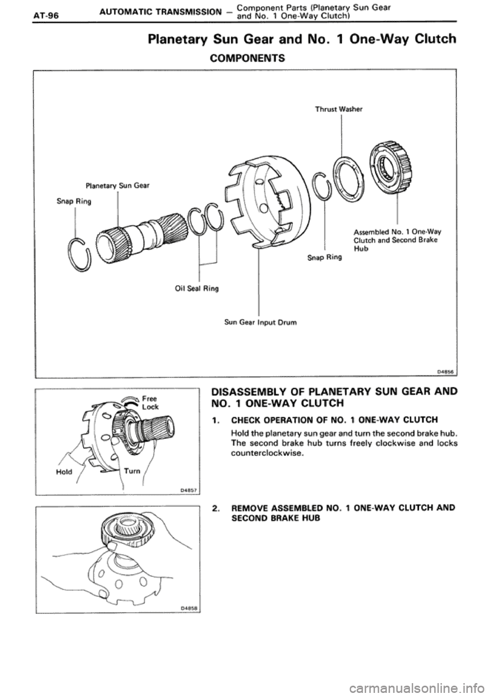 TOYOTA SUPRA 1990 3.G Workshop Manual 